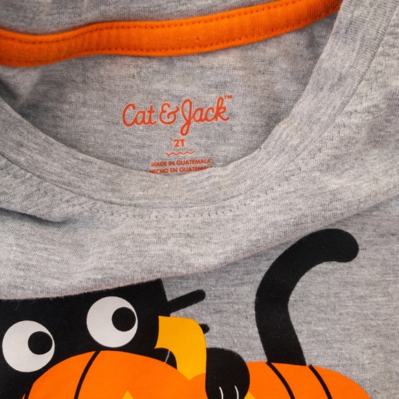 Cat & Jack Halloween Long Sleeve Tee 2T - Picture 2 of 5